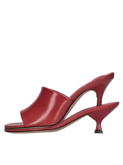 Mules Les Doubles in pelle JACQUEMUS | 243FO160-4036 470ROSSO